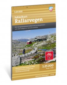 Sykkelkart Rallarvegen 1:25 000