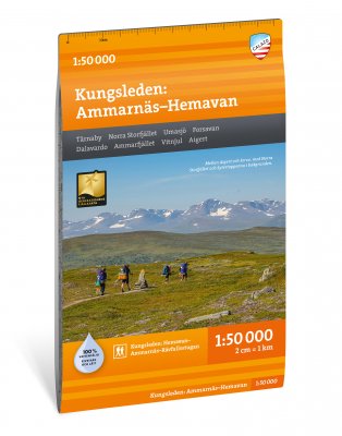 Kungsleden: Ammarnäs–Hemavan 1:50 000