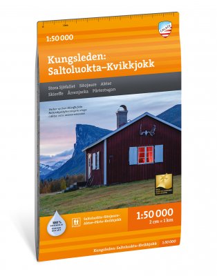 Kungsleden: Saltoluokta - Kvikkjokk 1:50 000