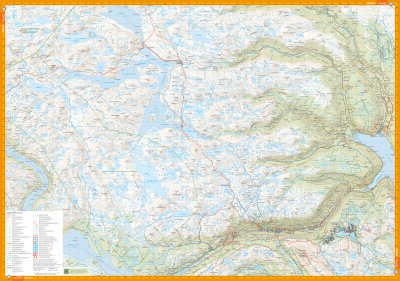 Turkart Hardangervidda øst, Rjukan & Gaustatoppen 1:50 000
