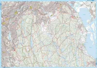 Løypekart Østmarka 1:20 000