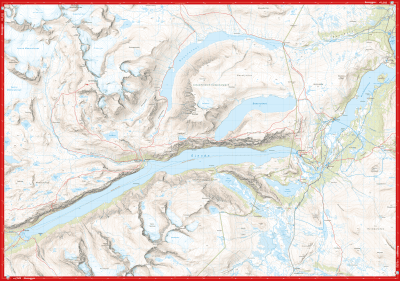 Høyfjellskart Jotunheimen: Besseggen & Bygdin 1:25 000