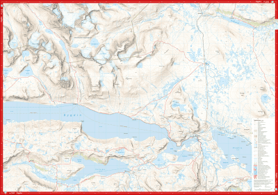 Høyfjellskart Jotunheimen: Besseggen & Bygdin 1:25 000