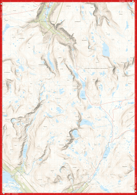 Høyfjellskart Dovrefjell: Snøhetta 1:25 000