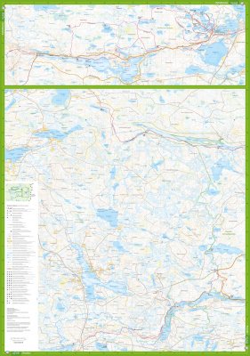 Hossa ja Kylmäluoma - MIni guide and map 1:25 000