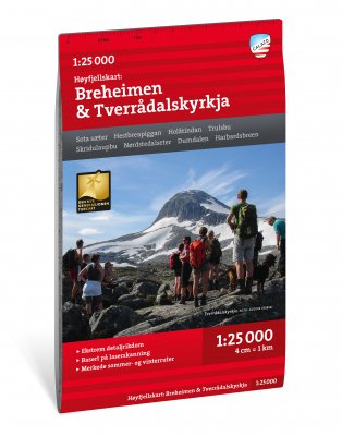 Kart Breheimen Tverradalskyrkja