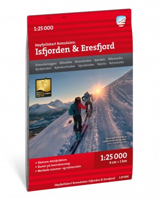 Høyfjellskart Romsdalen: Isfjorden & Eresfjord