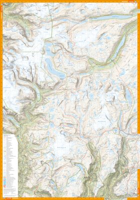 Turkart Jostedalsbreen & Breheimen 1:50.000