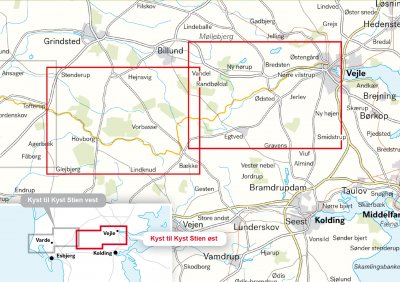 Kyst till Kyst stien – Øst 1:25.000