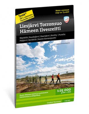 Liesjärvi Torronsuo Hämeen Ilvesreitti 1:25.000
