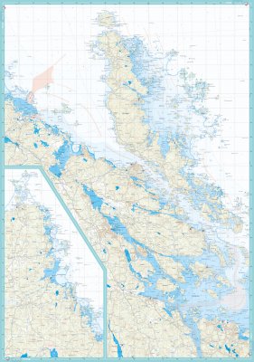 Skridskokarta Upplands skärgård 1:50.000