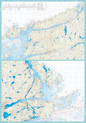 Skridskokarta Upplands skärgård 1:50.000