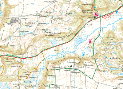 Kyst till Kyst stien – Øst 1:25.000